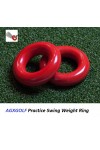 AGXGOLF; GOLF CLUB PRACTICE SWING WEIGHT RING:  FAST WARM UP: USE on MOST ANY CLUB!